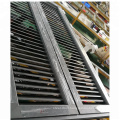 aluminium profiles fixed louver opening doors exterior louvered door